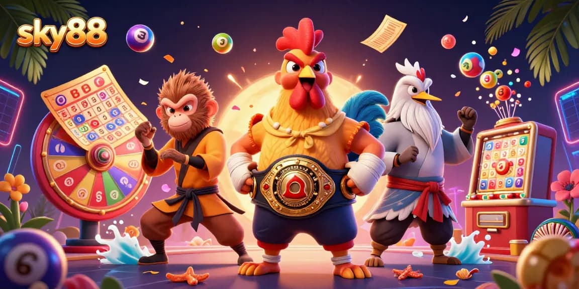 Engage with thrilling sky88 gaming experiences featuring vibrant lottery elements and dynamic characters.