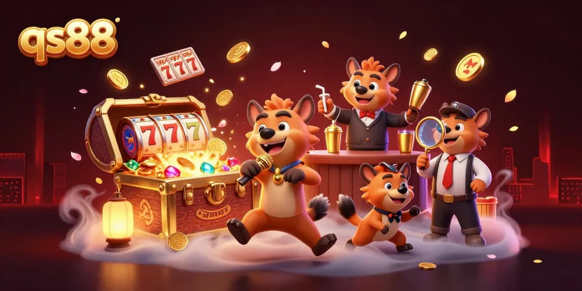 Experience fun at qs88 with hyenas themed comedy casino club, featuring games and live entertainment.