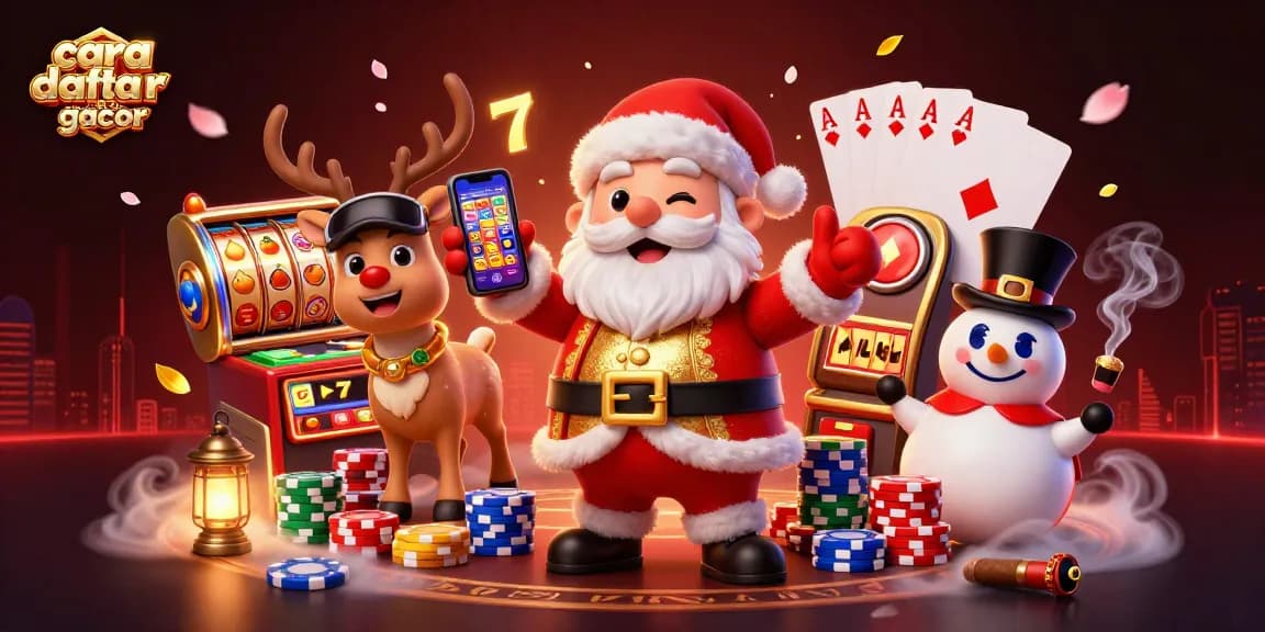 Experience winning strategies with cara daftar slot gacor games in a vibrant 3D casino scene.