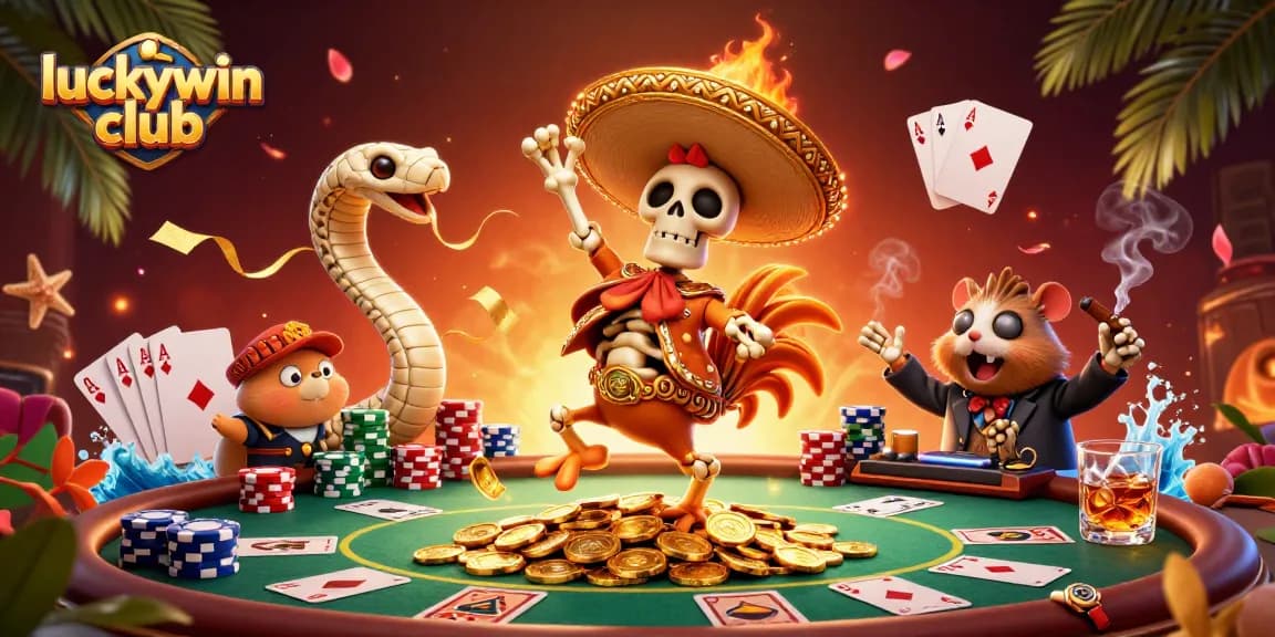 Experience thrilling adventures at luckywin club with dynamic poker action and spectacular characters!