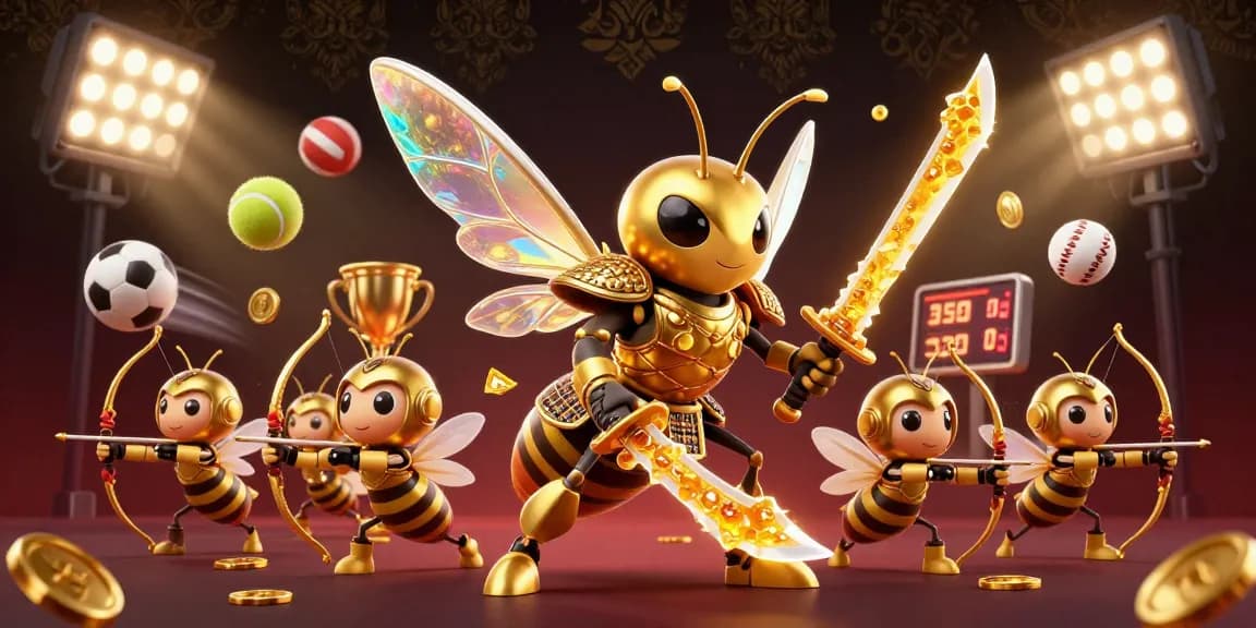Engage with VSBET's dynamic sports betting world featuring vibrant characters and game elements.