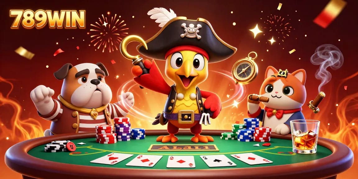 Experience the thrill of gaming at 789WIN with vibrant casino characters and dynamic elements.