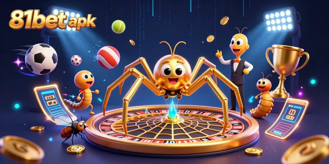 Engage with thrilling bets at 81bet apk and win big in a vibrant casino illustration.