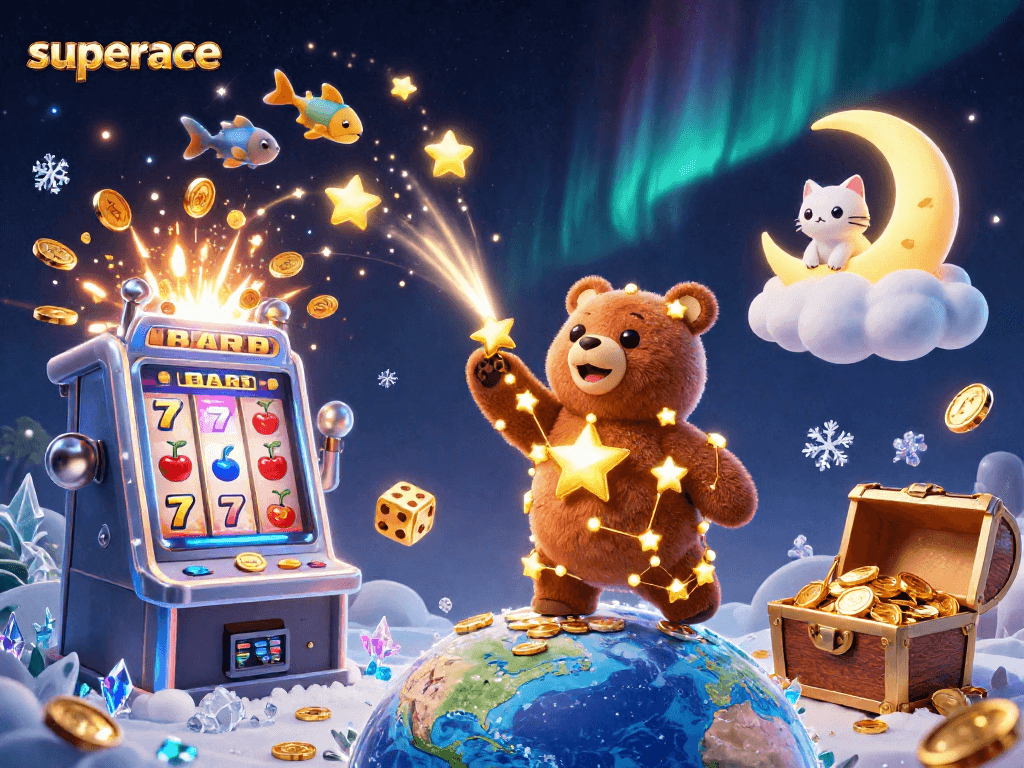 Activate winning strategies in superace with dynamic casino-themed characters and vibrant illustrations.