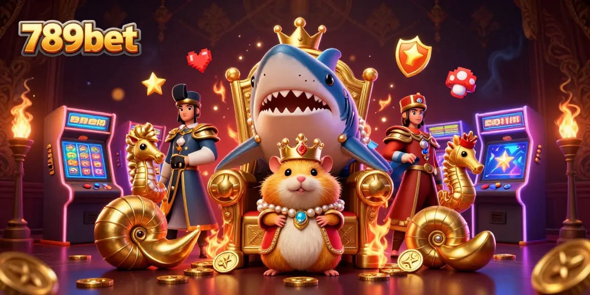Play thrilling games at 789bet with a dynamic casino-themed illustration, highlighting exciting elements.