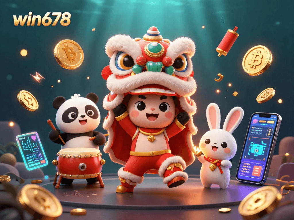 Experience the excitement of win678 casino with vibrant characters and dynamic game elements.