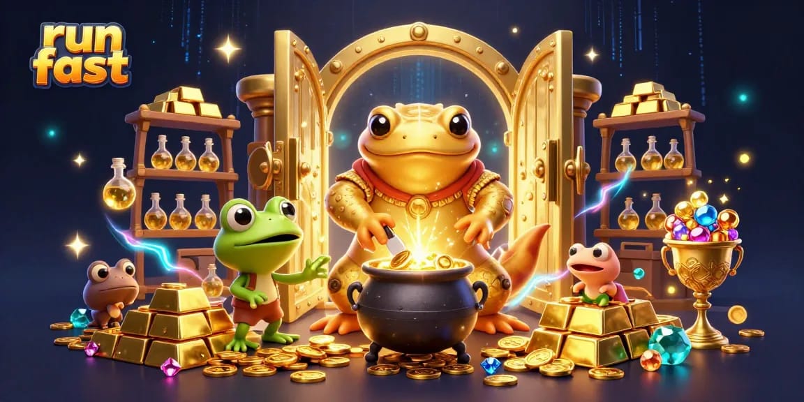 Experience run fast as the golden salamander alchemist transforms metals into riches in a magical casino scene.