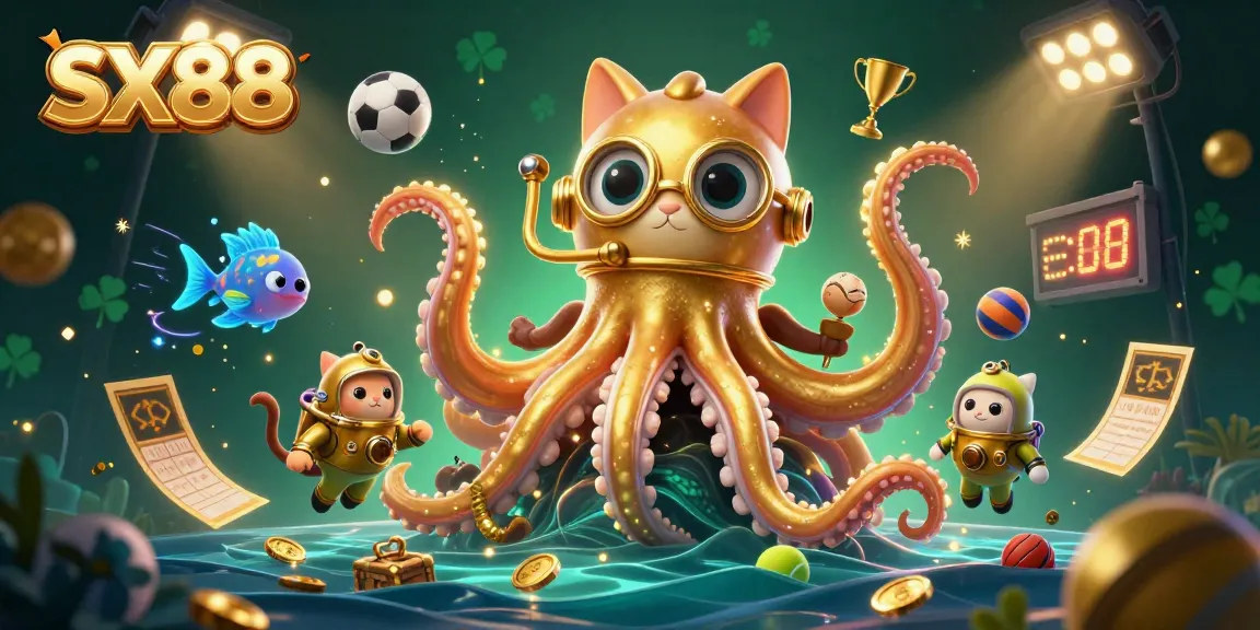 SX88 immerses players in a thrilling treasure hunting experience with a kraken and diving cat.