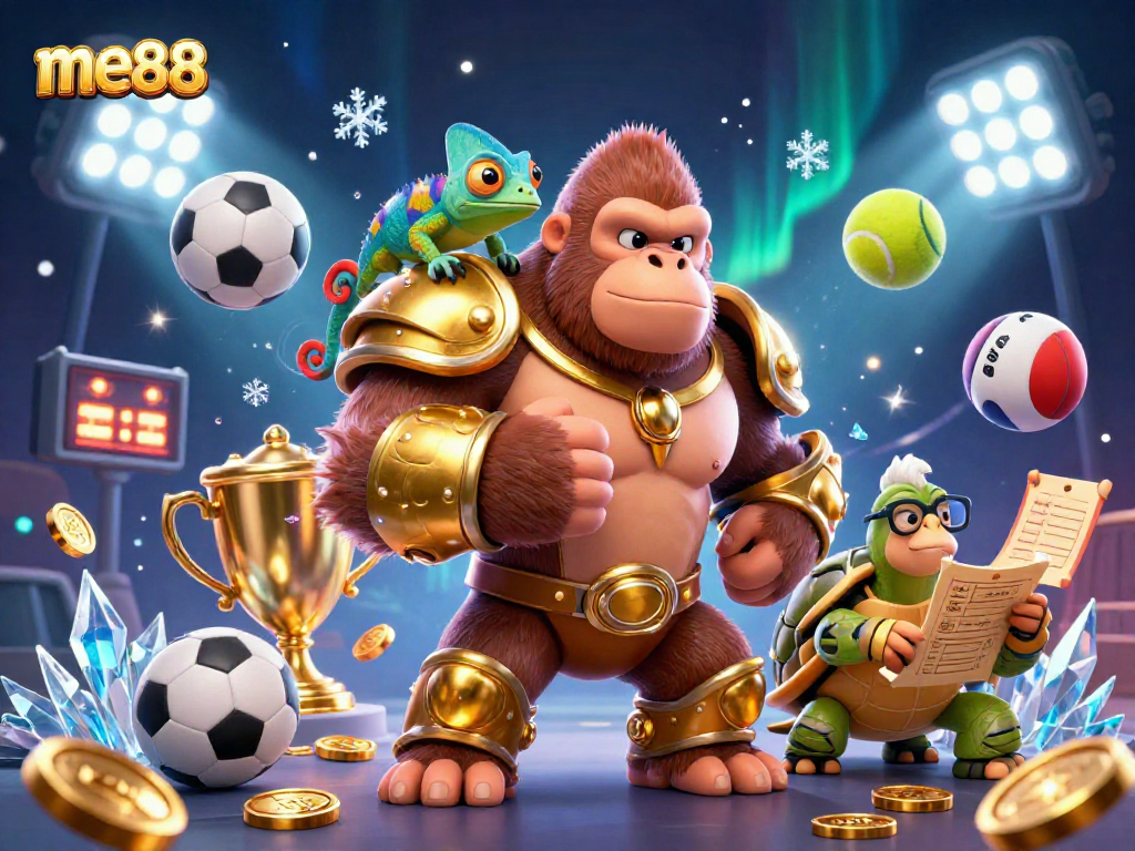 Experience thrilling gameplay at me88 with vibrant characters and dynamic casino elements.
