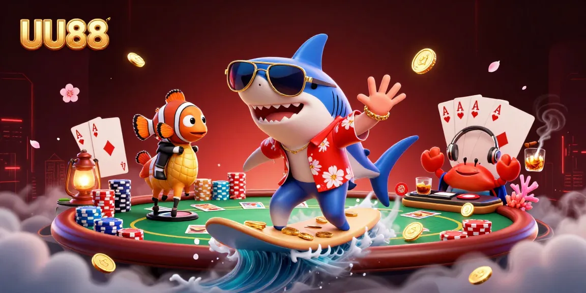 Experience thrilling gameplay at UU88 with vibrant characters and dynamic casino elements.