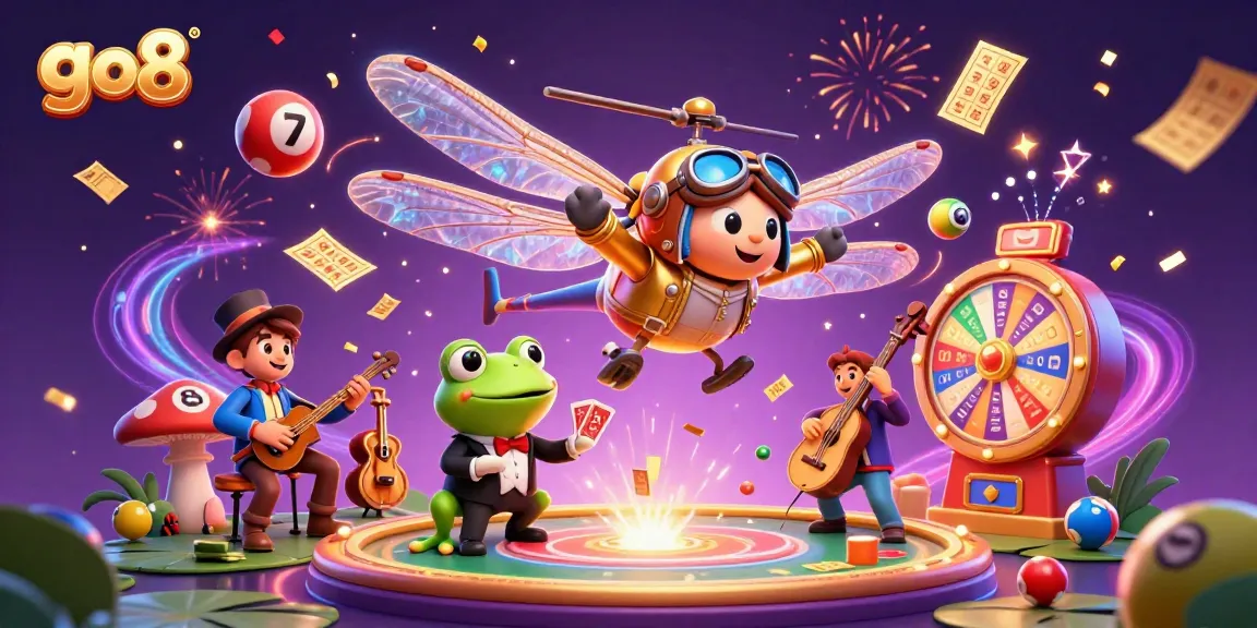 Engage in thrilling gameplay at go8 with colorful casino elements and charming characters.