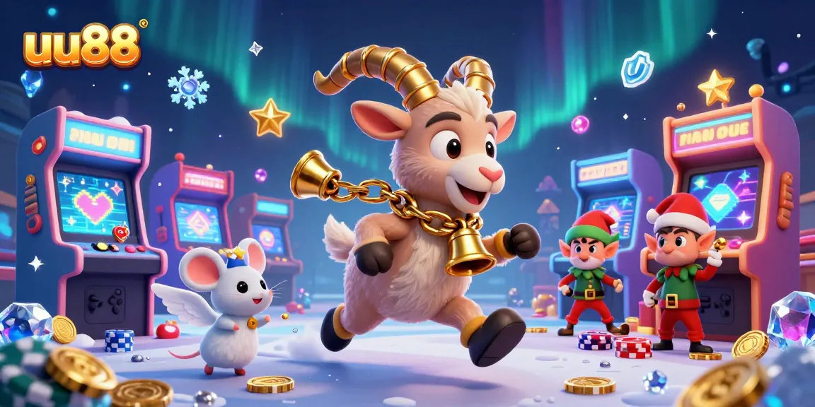 uu88 captivates players in a lively casino scene filled with vibrant gaming elements and mischief