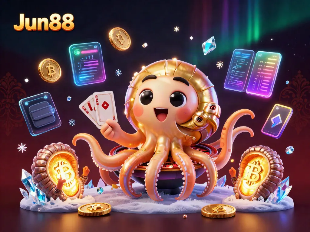 Win big at Jun88 with a unique 3D casino experience featuring vibrant elements and characters.