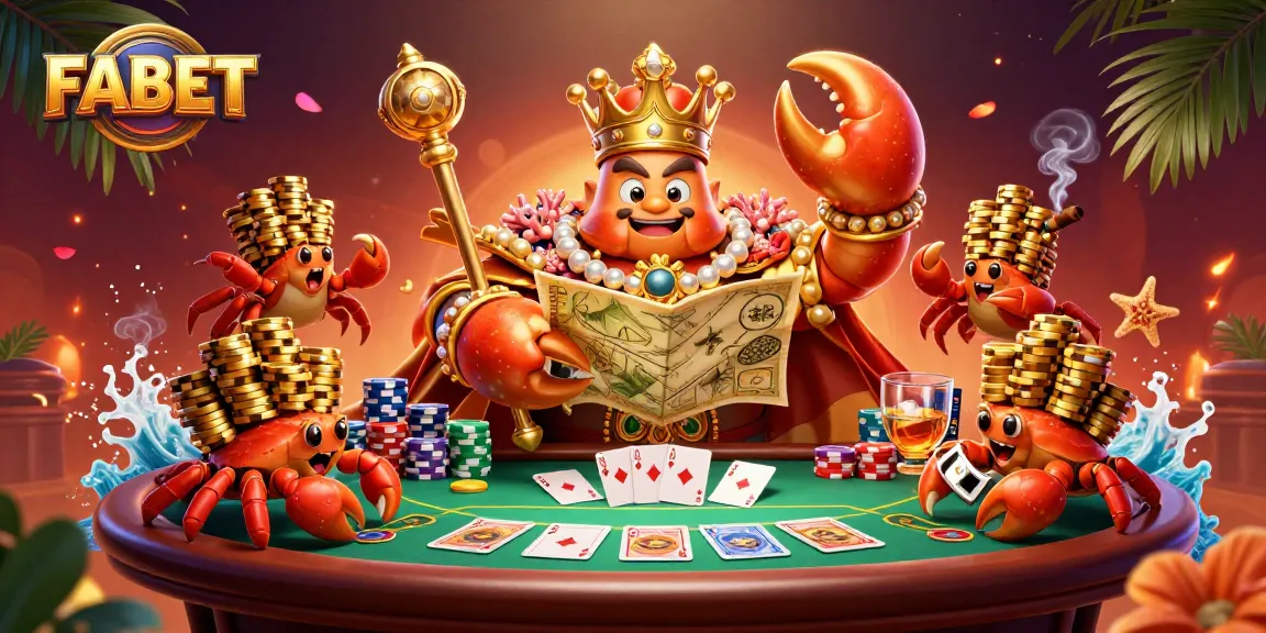 Join the elite at FABET, where the golden crab emperor rules the poker game with thrilling action and excitement.