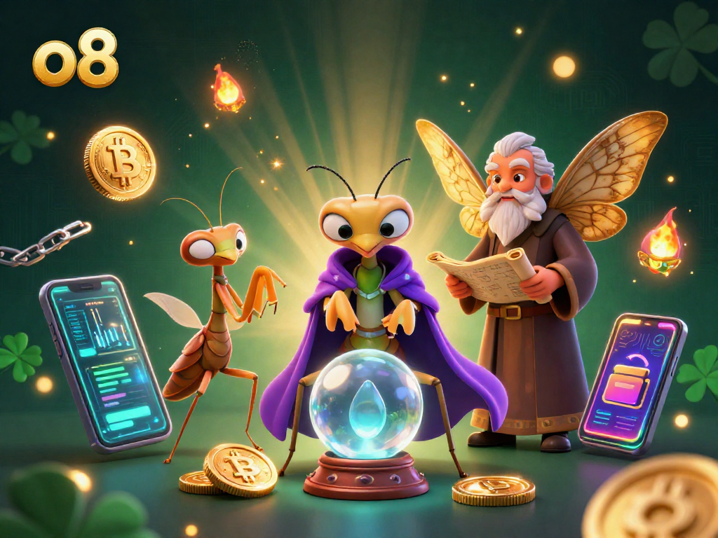 Experience thrilling o8 gaming with a mystical fortune teller and ancient scrolls, perfect for gamblers.