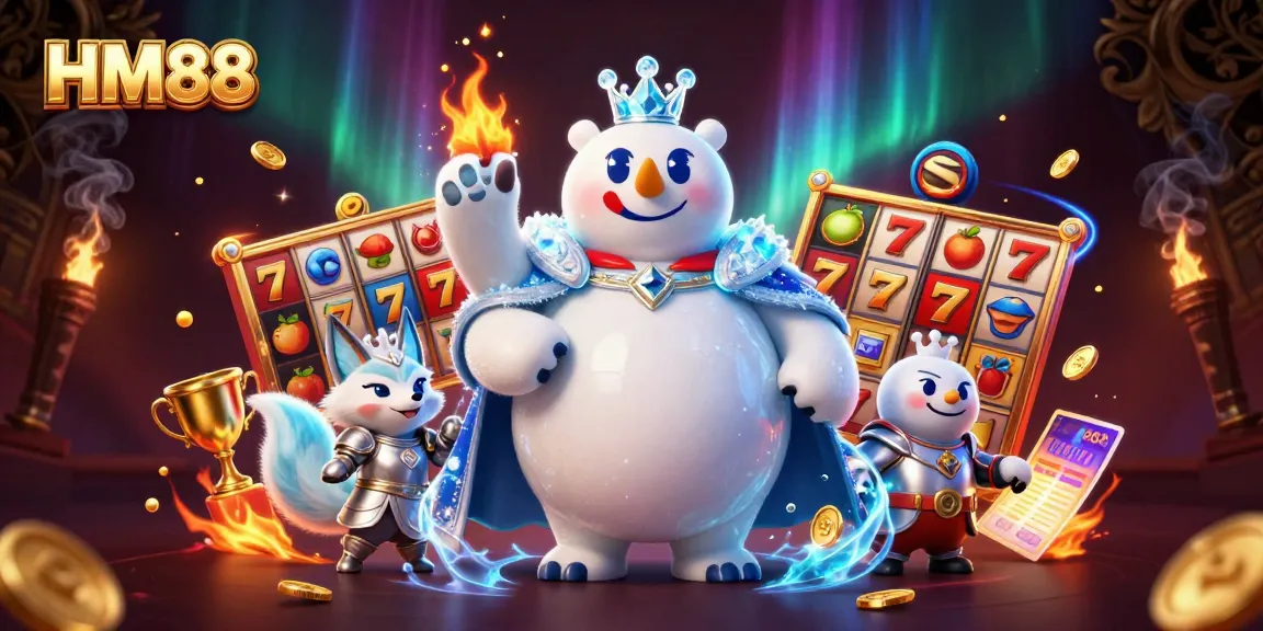 HM88's enticing slot gaming experience with vibrant 3D characters and dynamic game elements