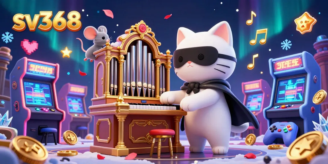 Experience thrilling gameplay at sv368 with a whimsical casino scene featuring animated characters and vibrant game elements.