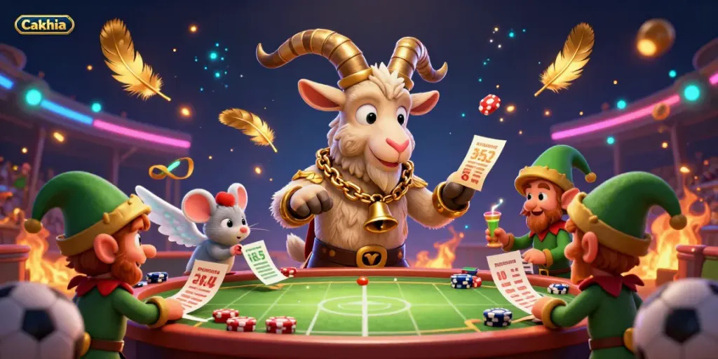 Cakhia brings an energetic sports betting experience featuring chaotic sports-themed characters and vibrant atmosphere.