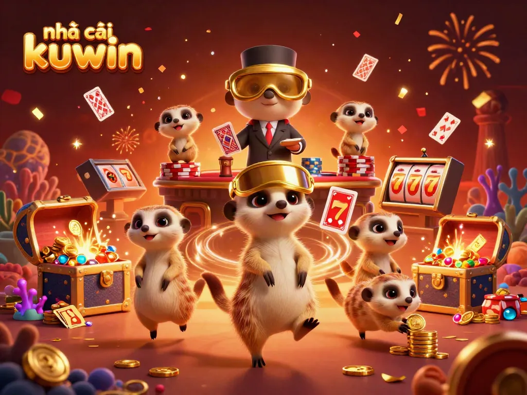 Experience великое casino gaming action with nhà cái kuwin as meerkats run an elaborate gambling operation.