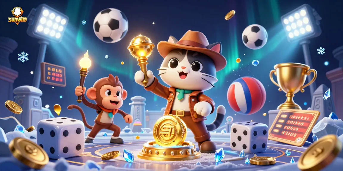 Engage with the thrilling sunwin casino adventure featuring an explorer cat and sports elements.