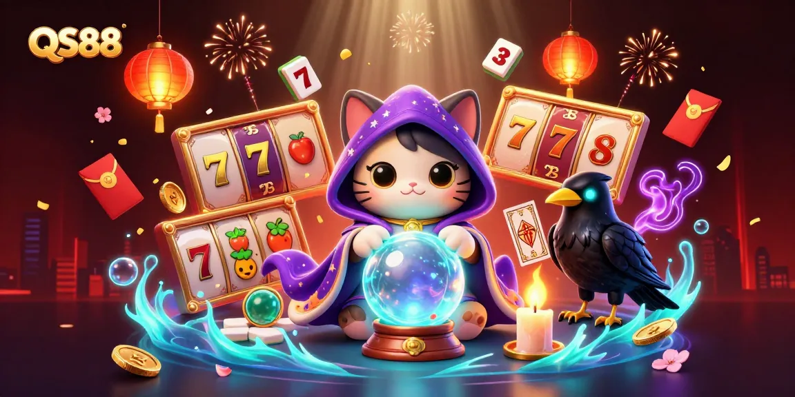Engage with exciting slot games at QS88, featuring dazzling symbols and vibrant illustrations.
