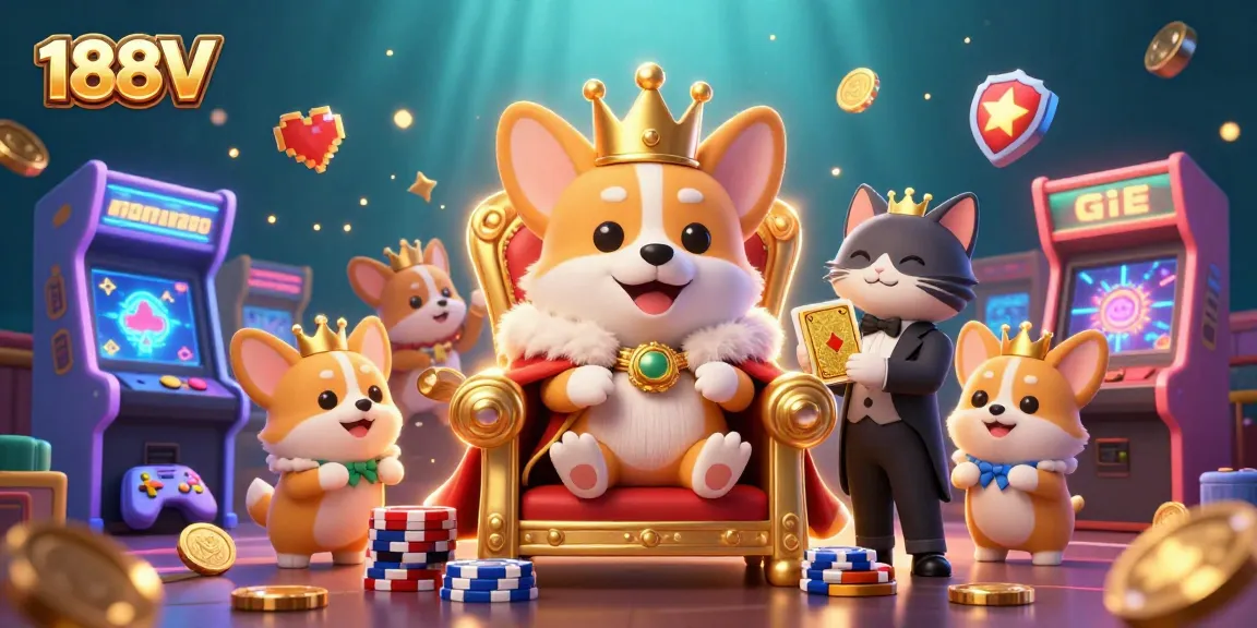 Experience the thrill of gaming with 188V’s rich casino scene filled with vibrant characters and games.