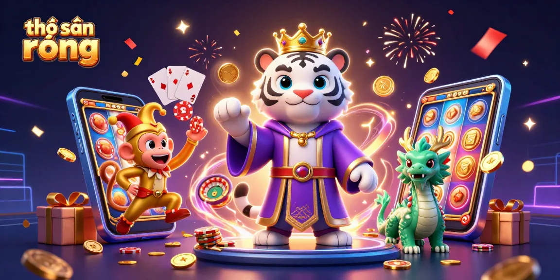 Experience the thrill of thợ săn rồng with our vibrant 3D illustration showcasing casino excitement.