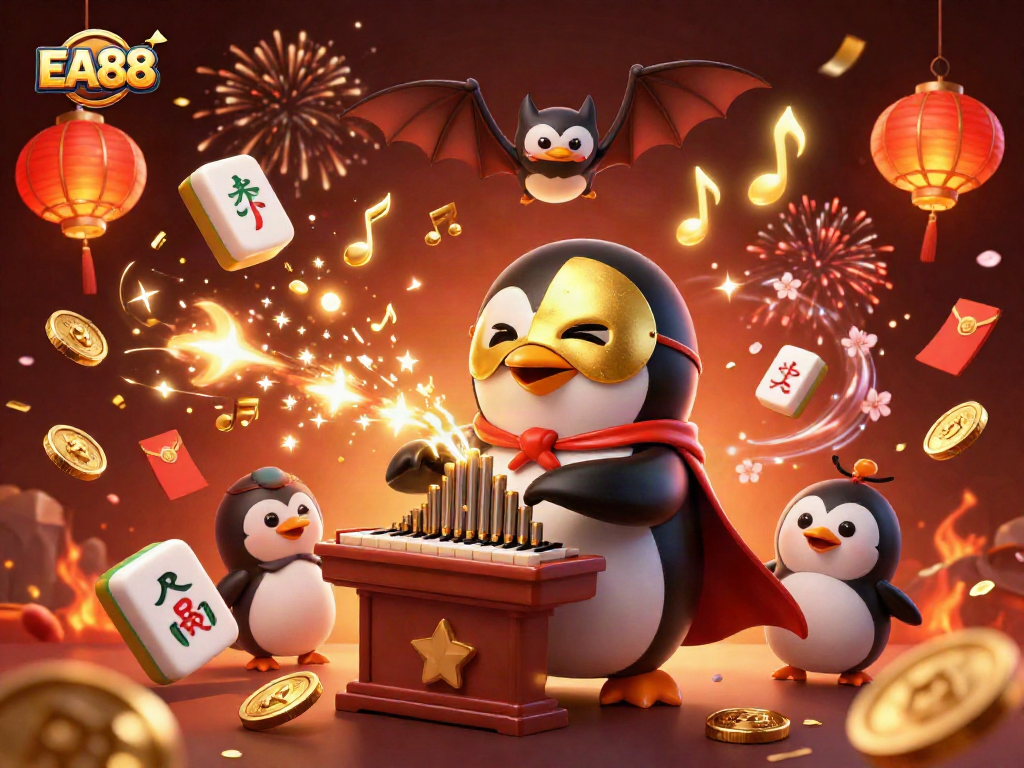 Play thrilling games like EA88 with vibrant 3D visuals and dynamic characters in an exciting casino scene.