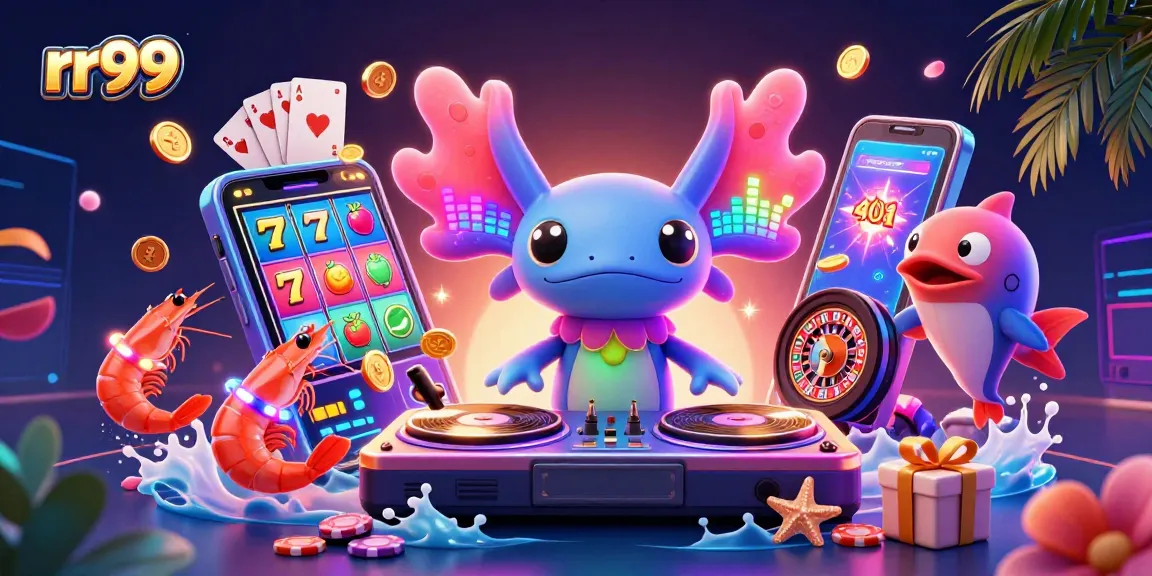 Engage with rr99 by spinning vibrant slot games and winning big in an animated underwater casino.