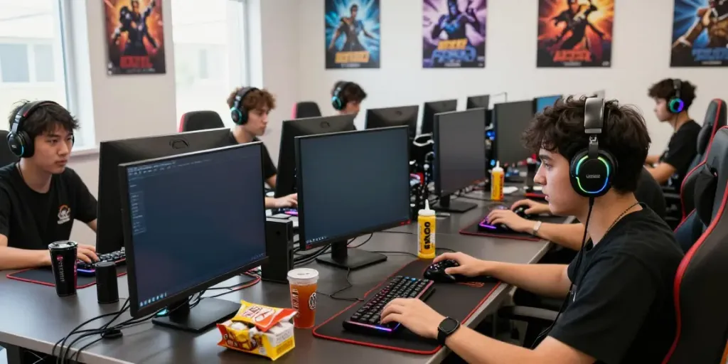 Engaging HITCLUB gaming session with passionate players enjoying a dynamic multiplayer experience.