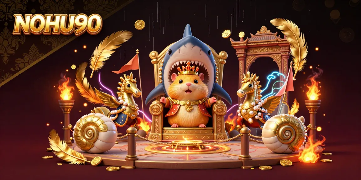Experience the thrilling world of NOHU90 with interactive casino elements and vibrant characters.