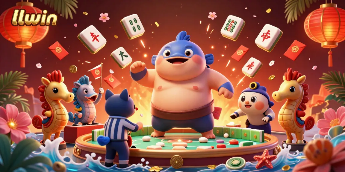 Join the excitement at llwin's vibrant underwater casino with our fugu and lively characters.