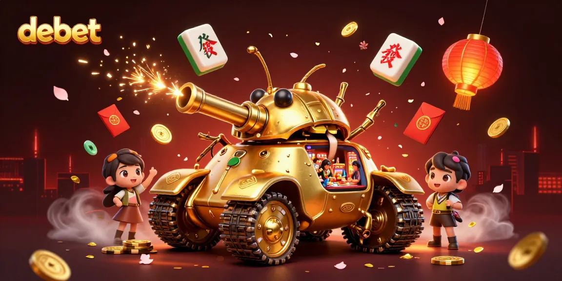 Experience the excitement of debet with dynamic casino action in a stunning 3D illustration.