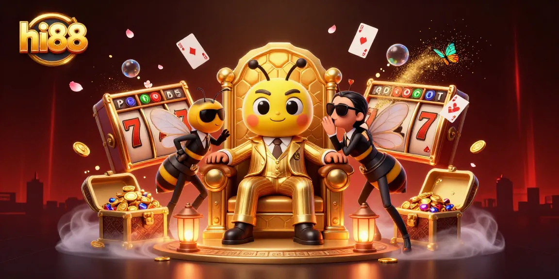 Spin the reels at hi88 with a 3D rendition of an entertaining gambling scene filled with playful characters.