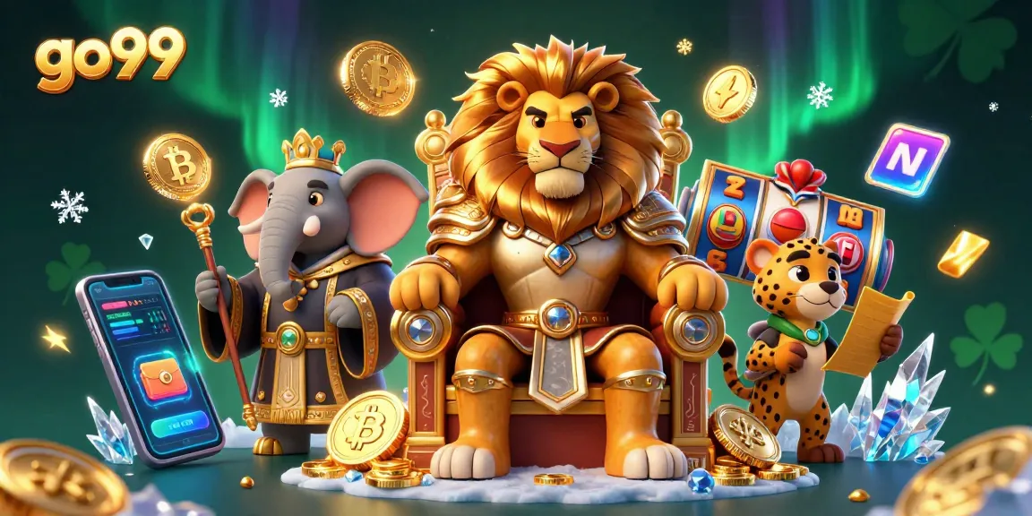 Play slots and win at go99 with vibrant visuals and captivating characters in a casino scene.