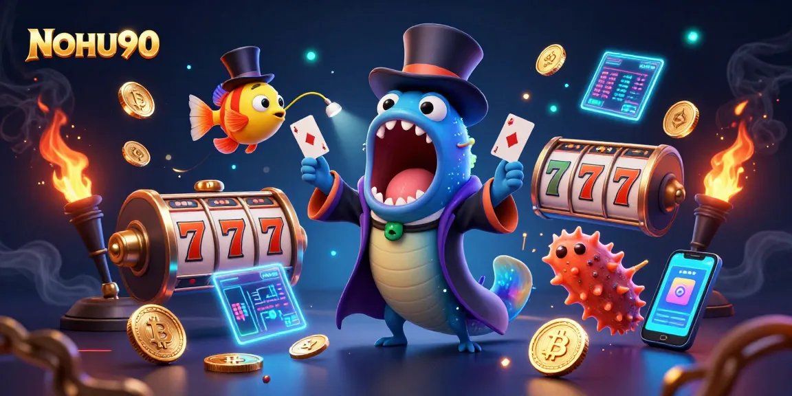 Engage with NOHU90's thrilling gambling experience featuring enchanting underwater characters.