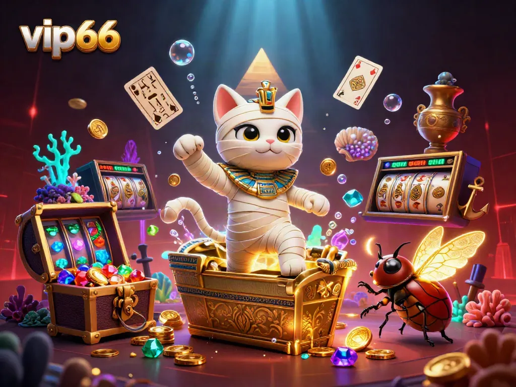Experience thrilling jackpots at vip66 with our 3D Egyptian-style casino adventure.
