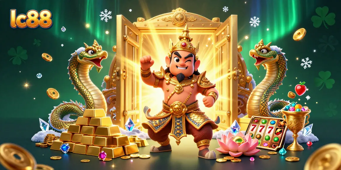 Experience thrilling lc88 gameplay as a guardian amidst treasures and jackpots in an enchanted casino.