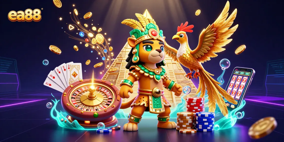 Engage in thrilling adventures at ea88 casino, featuring vibrant colors and immersive 3D elements.