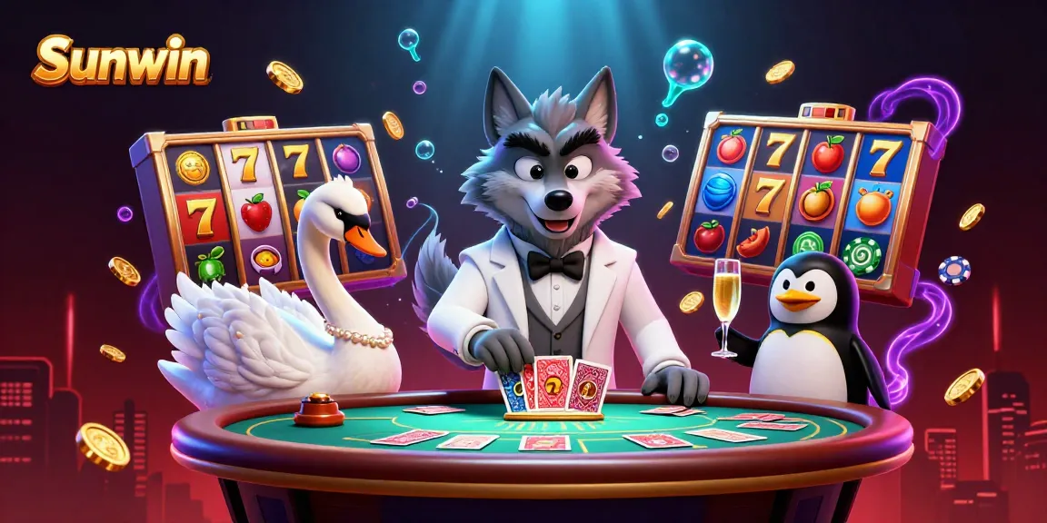 Experience the thrill of Sunwin as the elegant characters bring lively casino action to life.
