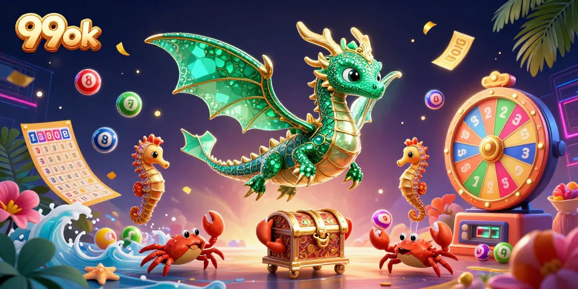 Experience the excitement of 99ok with a vibrant underwater casino theme featuring a colorful treasure hunt.
