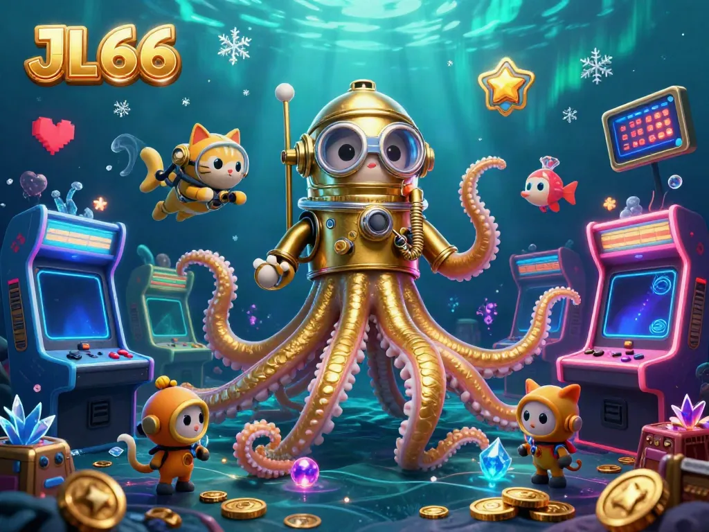 Experience thrilling gameplay on JL66 with vibrant gambling elements and a fantastical ocean backdrop.