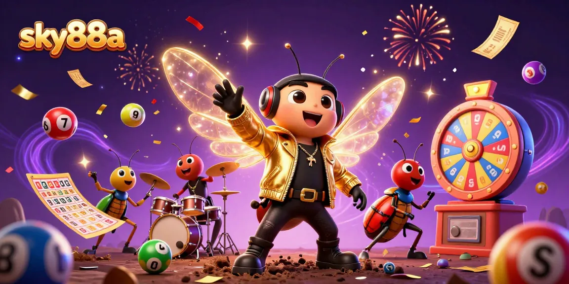 Engage with sky88a's thrilling casino experience featuring vibrant characters and dynamic gambling elements.