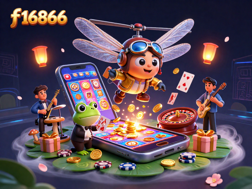 Play fun and win big at f16866 online casino featuring exciting gaming elements and characters.