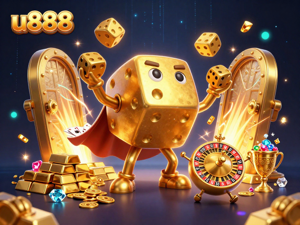 Experience thrilling gameplay with u888, where golden dice and treasures light up your winning path!