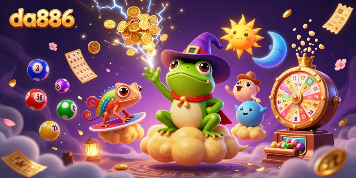 Win big at da886 with a magical storm of coins and exciting lottery elements.