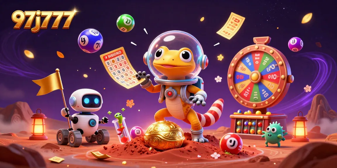 Experience excitement at the 97j777 golden casino with alien characters and vibrant game elements