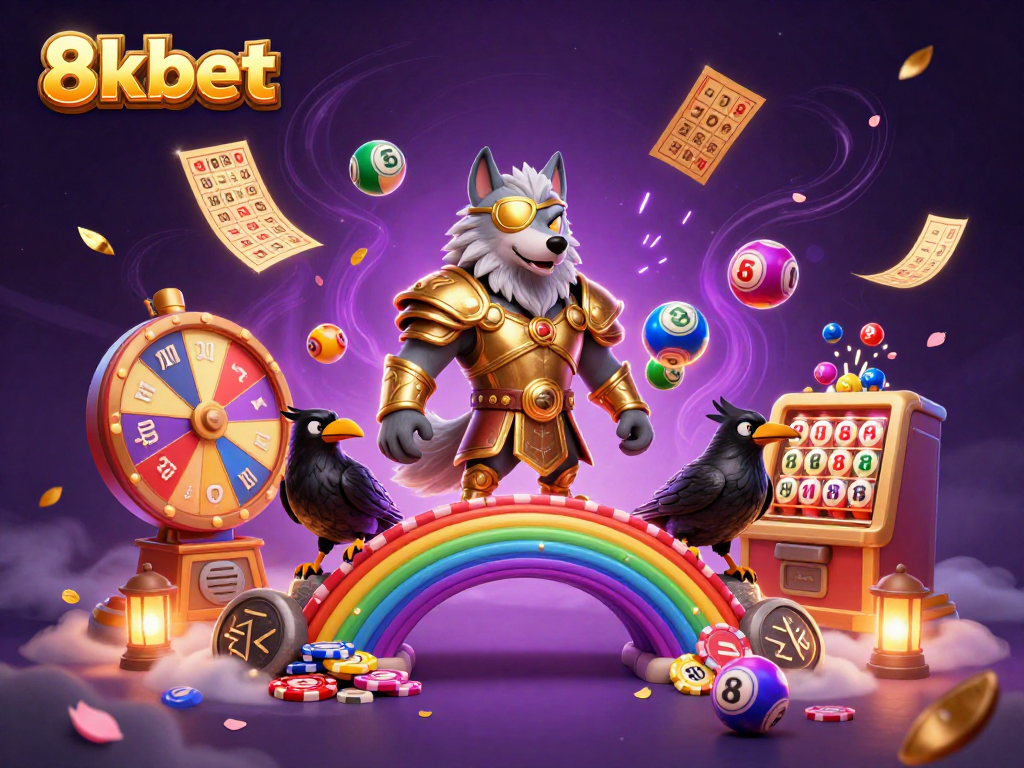 Engage with thrilling 8kbet adventures featuring Odin, ravens, and vibrant casino elements.