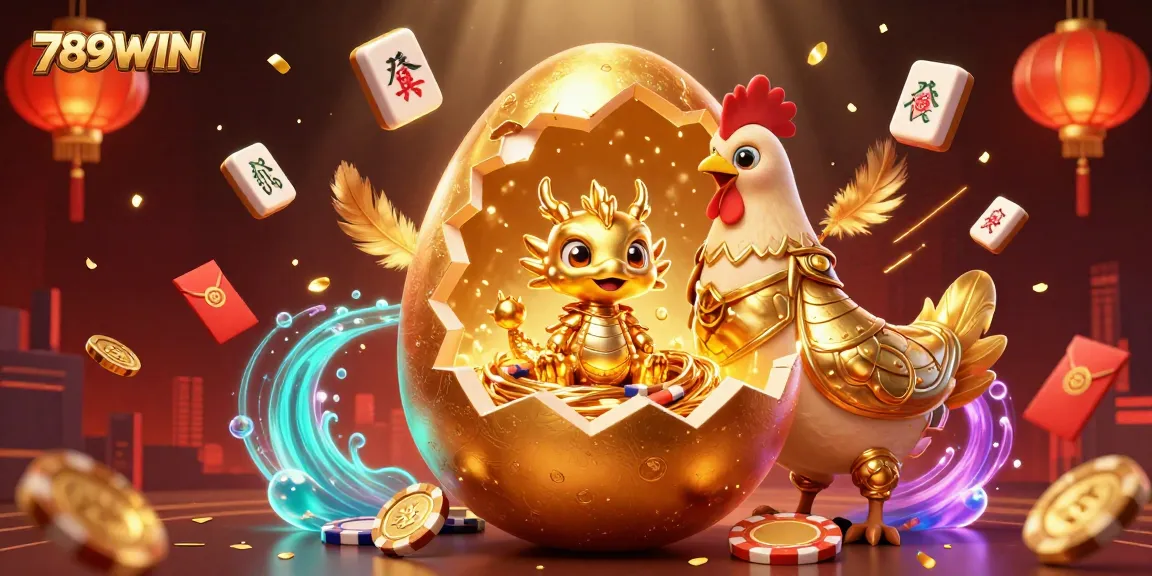 Play thrilling games at 789WIN featuring a magical crystal dragon with poker chips and golden decor