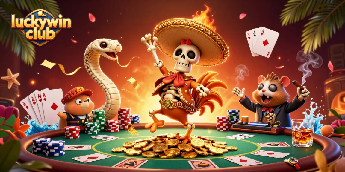 Experience thrilling adventures at luckywin club with dynamic poker action and spectacular characters!